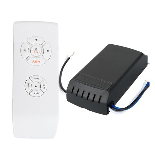 Ziennhu Deckenventilator-Controller – Wireless Deckenventilator Lampe – Remote Switches Mit Timer Speed Funktion | Kabellose Steuerung Ventilator Licht Geschwindigkeitsregelung Ziennhu Deckenventilator-Controller – Wireless Deckenventilator Lampe – Remote Switches Mit Timer Speed Funktion | Kabellose Steuerung Ventilator Licht Geschwindigkeitsregelung von Ziennhu