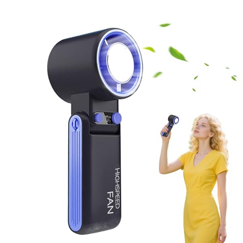 Ziennhu Handventilator,Kühllüfter Mit 100 Geschwindigkeitsstufen - 4000mAh Wiederaufladbares Faltbares Kühlgerät Für Zuhause Reisen Camping Wandern Outdoor Indoor Arbeitsplatz von Ziennhu