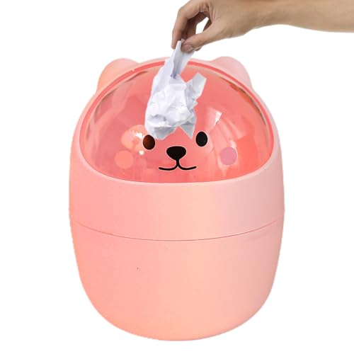 Ziennhu Kleine Desktop -Mülldose - Kunststoff 6 Zoll | Mini -Müll können | Miniatur -Müllbehälter am Straßenrand | Kompakter Abfallbehälter | Langlebige Büroküchenmüllbehälter von Ziennhu