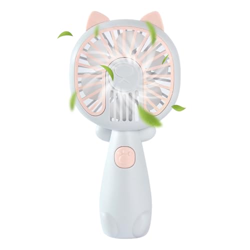 Ziennhu Persönlicher Handfächer-Cartoon USB Wiederaufladbarer Handventilator Mini Tragbar Leise Handheld Lüfter Für Sommer Büro Outdoor Reise von Ziennhu