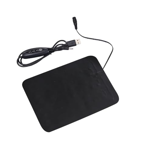 Ziennhu Wärmematte | Heizpad aus wasserdichtem PVC-Leder für Reptilien und Reptilien | Hydrokultur-Wärmematte mit USB-Antrieb mit 3 einstellbaren Temperaturen, 45 °C – 50 °C für J von Ziennhu