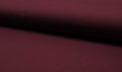 Bio Jersey Stoff in unifarben Weinrot als Meterware zum Nähen, 50 cm Bio Jersey Stoff in unifarben Weinrot als Meterware zum Nähen, 50 cm von Zierstoff einfach nähen
