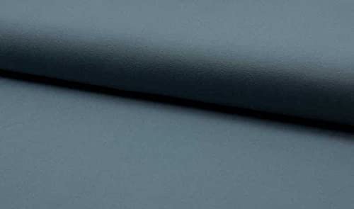 Jersey Stoff in Rauchblau Jeansblau als Meterware zum Nähen, 50 cm von Zierstoff einfach nähen