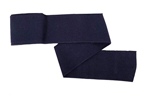 Strickbündchen, Collegebündchen in Marine uni - 135 cm, Marine von Zierstoff einfach nähen