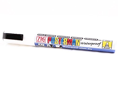 ZIG Posterman Postermarker 5mm - 5 wasserfeste Marker weiß ZIG Posterman Postermarker 5mm - 5 wasserfeste Marker weiß von HKR-Welt