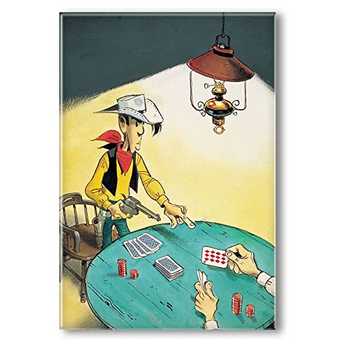 ZigZag Editions Decorative Magnet Lucky Luke, Poker (55x79mm) von ZigZag Editions