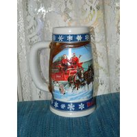 Jahrgang 1995 Budweiser Holiday-stein-Budweiser"Beleuchtung Den Weg Nach Hause"-Becher, Handgearbeitete Anheuser Busch Inc. Weltberühmtebudweiser von ZiggyzAttic