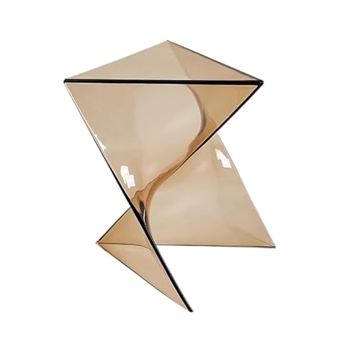 Zihpil Beistelltisch Aus Acryl Stapelbarer Geometrischer, BenöTigt Stilvolle Wohnkultur, Dekorativer Tisch, Couchtisch, Sofatisch, Designertisch, FüR Schlafzimmer, BüRo,Gold von Zihpil