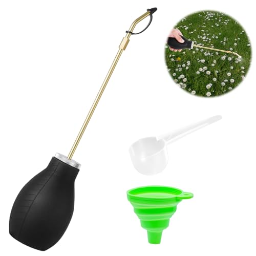Kieselgur Staubwedel, Pulver-Staubwedel – langes Metallrohr-Gartenpulver-Applikator für Kieselgur und feines Pulver, handlicher Kieselgur Spender für Zuhause und Bauernhof von Zihvfzu