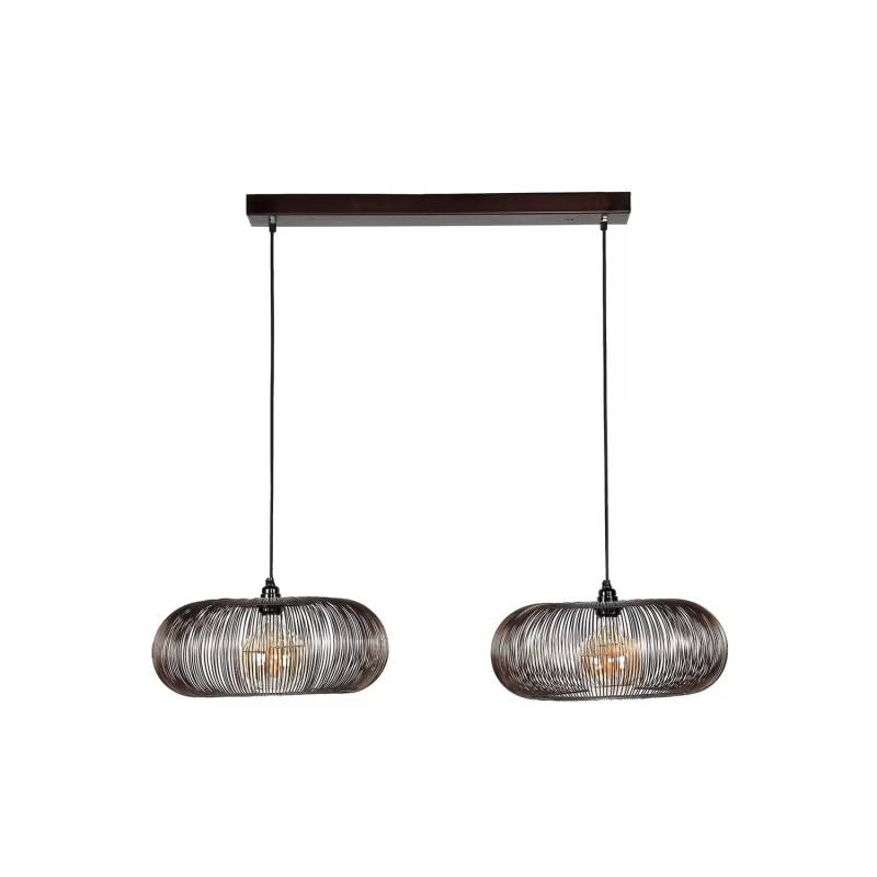Zijlstra Hängeleuchte Rippberg Pendelleuchte Deckenlampe Schwarz Zweiflammig747 B-Ware von Zijlstra