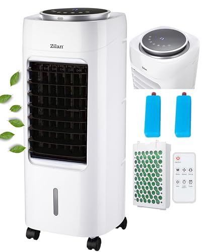 3in1 Standventilator mit Wasserkühlung - Mobile Klimaanlage ohne Abluftschlauch -Verdunstungskühler Aircooler Turmventilator mit Fernbedienung Luftreiniger - Timer - 7L Tank 12H Timer 3in1 Standventilator mit Wasserkühlung - Mobile Klimaanlage ohne Abluftschlauch -Verdunstungskühler Aircooler Turmventilator mit Fernbedienung Luftreiniger - Timer - 7L Tank 12H Timer von Zilan