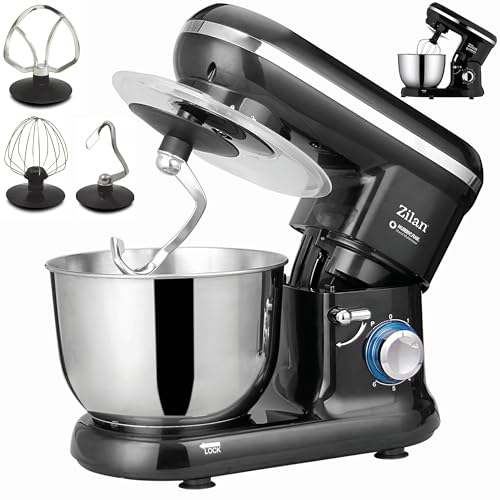 Elektrische Küchenmaschine Rührgeräte & Mixer Knetmaschine zum Backen Teigmaschine Schneebesen Rühr- & Knethaken Teigkneter Multifunktionale Rührmaschine mit Mixer Pulsfunktion 4,5 Liter Elektrische Küchenmaschine Rührgeräte & Mixer Knetmaschine zum Backen Teigmaschine Schneebesen Rühr- & Knethaken Teigkneter Multifunktionale Rührmaschine mit Mixer Pulsfunktion 4,5 Liter von Zilan