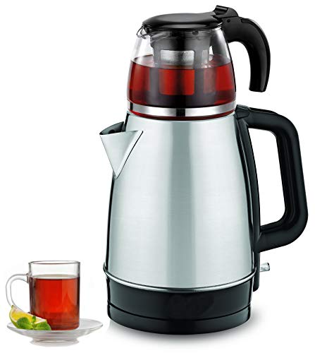 Teekocher | 100% BPA-Frei | 2200 Watt | Überhitzungsschutz | Kalkfilter | Sicherheitsglas | Teemaschine | Wasserkocher | Tea Maker | Water Kettle | Tee von Zilan