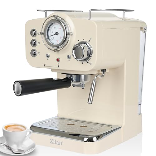 Zilan Espressomaschine Siebträger mit Milchaufschäumer | 15 Bar | Siebträgermaschine | Cappuccino Maschine | Siebträger Kaffeemaschine | Espresso Maschine | Cappuccino Maschine | Kaffee Maschine Zilan Espressomaschine Siebträger mit Milchaufschäumer | 15 Bar | Siebträgermaschine | Cappuccino Maschine | Siebträger Kaffeemaschine | Espresso Maschine | Cappuccino Maschine | Kaffee Maschine von Zilan