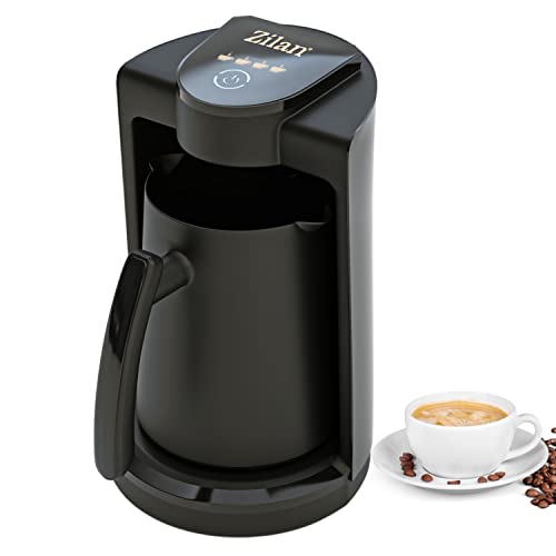 Zilan Single Coffee Maker | Filterkaffeemaschine klein | Kleine Kaffeemaschine | Single Coffee Machine | Touch Control Schalter | Edelstahl | 1-4 Tassen von Zilan