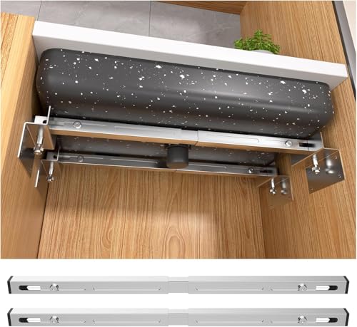Unterbau-Waschbeckenstützen, 2 Stück, verstellbare Halterungen, Edelstahl-Installationsset für robuste Untermontage, Küche, Badezimmer, Waschbecken (71–100 cm) von Zilchx