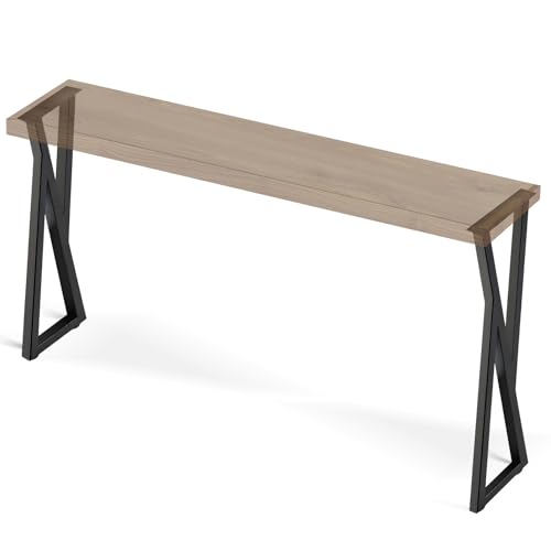 Zilchx Tischbeine 2er Set Metall Möbelfüße, Schwerlast Tischgestell Industrial Tischfüße Tischkufen, H105cm x W22cm, Tischuntergestell für DIY Couchtisch, Sitzbank, Esstisch, Schreibtisch von Zilchx
