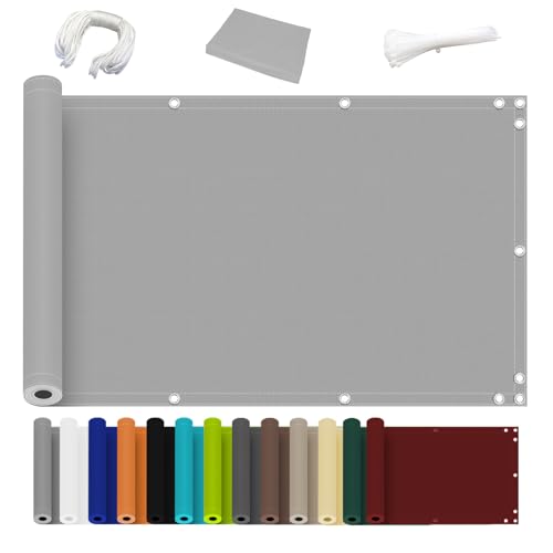 Ziligengsheng für Balkon Balkon Blickdicht Sichtschutz, Witterungsbeständig und Wasserabweisend,Terrasse & Garten von Ziligengsheng