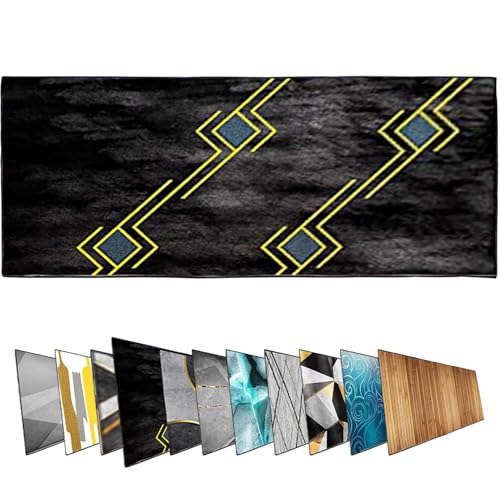 Ziligengsheng Flurläufer, Flurteppich, Küchenläufer, KüChe Bedroom Brücken Hallway Carpet, KüChe Bedroom Brücken Hallway Carpet, Wohnzimmer Teppichfür Eingang, Flur, 60x200cm, Gold-Blau-Flecken Ziligengsheng Flurläufer, Flurteppich, Küchenläufer, KüChe Bedroom Brücken Hallway Carpet, KüChe Bedroom Brücken Hallway Carpet, Wohnzimmer Teppichfür Eingang, Flur, 60x200cm, Gold-Blau-Flecken von Ziligengsheng