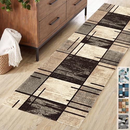 Ziligengsheng TeppichläUfer Meterware 80x140cm, KüChen LäUfer Teppich, KüChenteppich rutschfest, rétro von Ziligengsheng