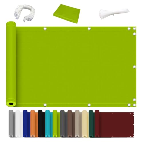 Ziligengsheng für Balkon Balkon Blickdicht Sichtschutz, Witterungsbeständig und Wasserabweisend,Terrasse & Garten 85x300cm, Grasgrün Ziligengsheng für Balkon Balkon Blickdicht Sichtschutz, Witterungsbeständig und Wasserabweisend,Terrasse & Garten 85x300cm, Grasgrün von Ziligengsheng