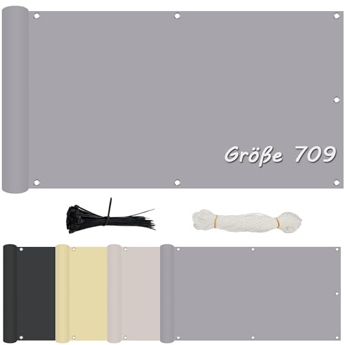 Ziligengsheng für Balkon Balkon Blickdicht Sichtschutz, Witterungsbeständig und Wasserabweisend,Terrasse & Garten von Ziligengsheng