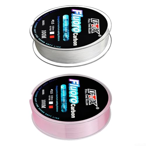 100M Fluorocarbon Angelschnur Low Visibility Soft Leader with Exceptional Performance 4 1334 14.5 kg Angler's Choice (0.8-0.14mm-1.9 kg Green) von Zilimontt