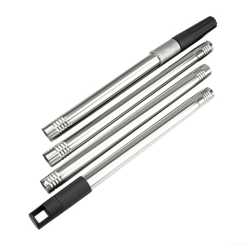 110 mm Spleiß-Verlängerungsstange mit Standard-Gewindespitze für Farbrollen und Reinigungswerkzeuge, 4-teilige verstellbare Stahlstange mit Aufhängeloch für schwer erreichbare von Zilimontt