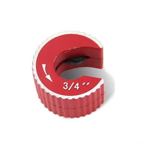 12,7–28 mm Kupferrohrschneider mit HSS-Schneidrad, drehbarer Rohrschneider aus Aluminiumlegierung für glatte, saubere Schnitte an Kupfer- und Aluminiumrohren (18,7 mm) von Zilimontt