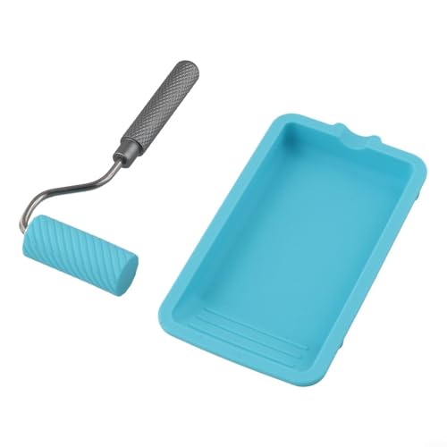 2-teiliges Farbroller-Set mit Silikonwanne für Wandhandwerk und Holzbearbeitungsprojekte, professionelles DIY-Malset mit 22,9 cm Rollenrahmen und Abdeckung, 2-teiliges Farbroller-Set mit Silikonwanne für Wandhandwerk und Holzbearbeitungsprojekte, professionelles DIY-Malset mit 22,9 cm Rollenrahmen und Abdeckung, von Zilimontt