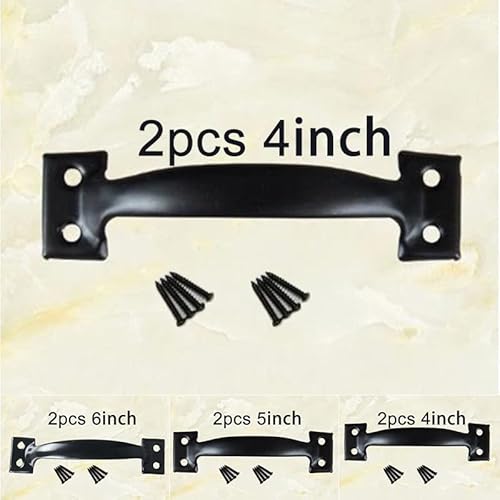 2 x Scheunentürgriffe, Eisengriffe für Schiebetore und Schuppen, mit Schrauben, 12,7 cm 2 x Scheunentürgriffe, Eisengriffe für Schiebetore und Schuppen, mit Schrauben, 12,7 cm von Zilimontt