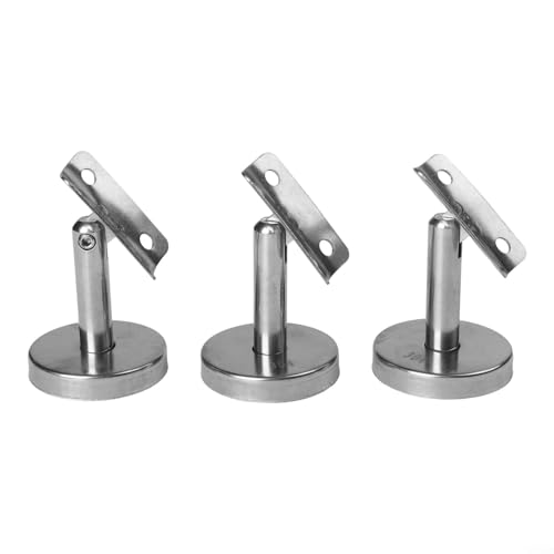 304 Edelstahl Handlaufhalterung Set mit 3 beweglichen und verstellbaren Treppenstützen (60 mm-A) von Zilimontt