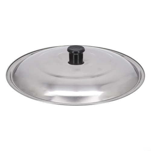 32 cm Edelstahl-Pfannenabdeckung, unverzichtbar für Brat- und Wok-Kochen, Küchenzubehör (34 cm) von Zilimontt