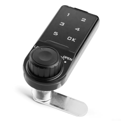 50 Set Digitales elektronisches Passwort-Türschloss für Schränke mit 4-15-stelligem programmierbarem Code und Diebstahlsicherung, Schwarz 50 Set Digitales elektronisches Passwort-Türschloss für Schränke mit 4-15-stelligem programmierbarem Code und Diebstahlsicherung, Schwarz von Zilimontt