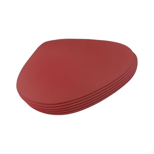 6er Set Wasserdichte PU Leder Tischsets für Esstisch Küche Restaurant (Rot) von Zilimontt