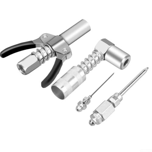 90-Grad-Fettkupplungsadapter und Nadelspitzen-Spender-Set mit Karbonstahl-Konstruktion für Automobilwartung und industrielle Maschinenschmierung 90-Grad-Fettkupplungsadapter und Nadelspitzen-Spender-Set mit Karbonstahl-Konstruktion für Automobilwartung und industrielle Maschinenschmierung von Zilimontt