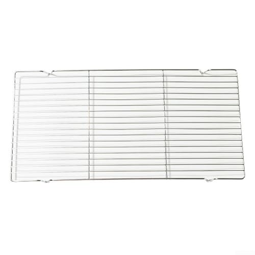 Benutzerfreundliches Design mit abgerundeten Ecken auf Edelstahl-Grillnetz, perfekter Grillbegleiter (L) von Zilimontt