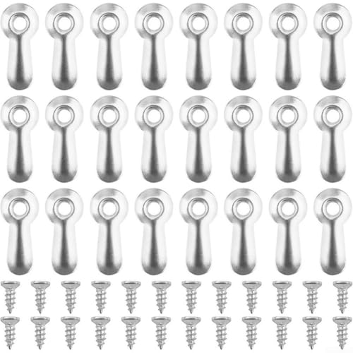 Bilderrahmen-Befestigungs-Set, 100 Stück, Hardware-Clips und Schrauben für einfache Installation (Silber) von Zilimontt