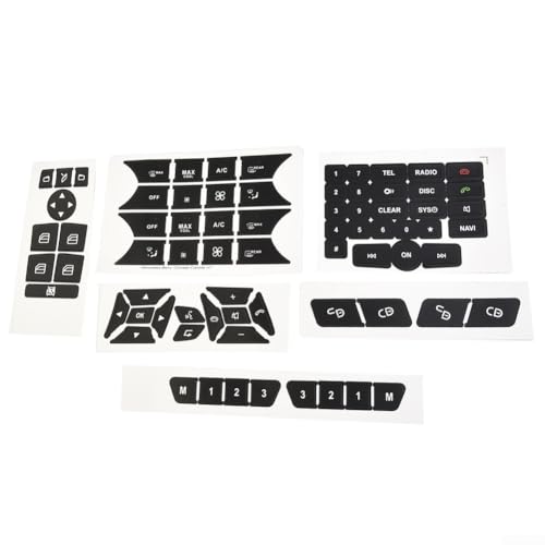 Button Repair Stickers Set Interior Door Lock Window Radio AC Climate Control Decals Compatible with 2007-2014 Models Black PVC Steering Wheel Controls Button Repair Stickers Set Interior Door Lock Window Radio AC Climate Control Decals Compatible with 2007-2014 Models Black PVC Steering Wheel Controls von Zilimontt