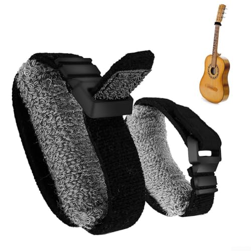 Dämpfungslösungen für Gitarrensaiten, kompatibel mit verschiedenen Modellen, einfaches Design, erfordert keine Werkzeuge (Grau, Größe S) von Zilimontt