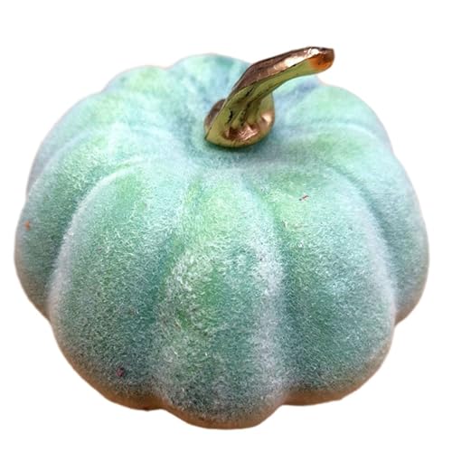 Dekorativer Simulationskürbis für den Herbst, perfekt geeignet für Thanksgiving-Tische und saisonale Displays (grün) von Zilimontt