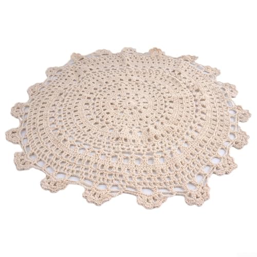 Einzigartige Häkelspitze Tischdecke für Esszimmer und Café, perfekter Retro-Stil (45 cm) von Zilimontt