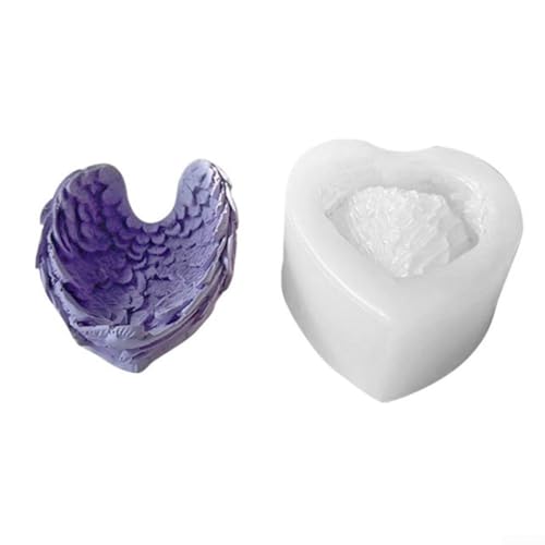 Engelsflügel Silikon-Set für Kerzen, Gelees, Kuchen und andere Desserts (klein) von Zilimontt