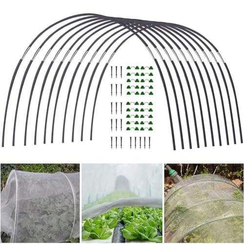 Flexibler DIY-Gartentunnel, erstellen Sie Ihre eigene Struktur mit robustem Fiberglas (2) von Zilimontt