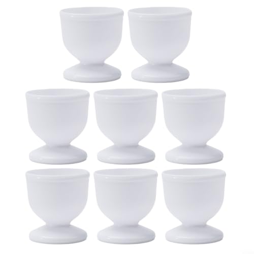 Funktionales Eierbecherhalter-Set mit 48 Teilen, perfekte Lösung, um köstlich gekochte Eier zu servieren (8 Stück) von Zilimontt