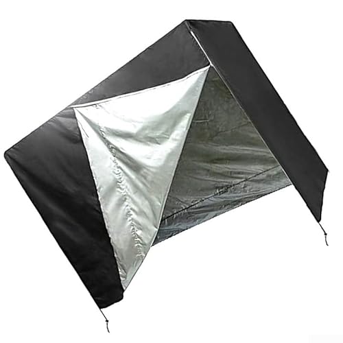 Gartenschaukel-Abdeckung, 2-Sitzer, wasserdicht, havy Buty groß, 210D-Oxford-Stoff, winddicht und reißfest, 160 x 120 x 170 cm, für Außenbereich, Terrasse, Hof von Zilimontt