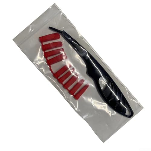 Glas-Kleber-Winkelschaber-Set – Dichtstoff-Spreizwerkzeug – Abdichtungs-Applikator – Fliesenfugen-Reparatur-Set mit 3 austauschbaren Gummiköpfen für Zuhause (verpackt) von Zilimontt