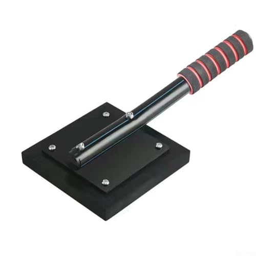Gummiboden Verlegeblock mit ergonomischem Griff für Holzböden und Fliesenverlegung, aus dauerhafter Gummi- und Eisenkonstruktion für Vinyldielen(A) von Zilimontt