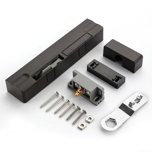 Hydraulischer Türschließer mit Dämpfungssteuerung für reibungsloses und leises Schließen (schwarz-rechts) von Zilimontt