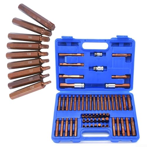 Kompaktes 48-teiliges Sechskantschaft für Torx-Bits mit starkem Magnet, entworfen für mühelose Installation Kompaktes 48-teiliges Sechskantschaft für Torx-Bits mit starkem Magnet, entworfen für mühelose Installation von Zilimontt